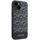 Guess iPhone 14 Plus vāciņš G Cube Stripes MagSafe, melns
