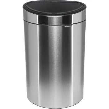 Atkritumu šķirošanas tvertne Brabantia Touch Bin New Recycle, 2 nodalījumi, matēts tērauds