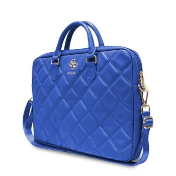 Guess klēpjdatora soma 16" Quilted 4G, zila