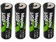 Аккумуляторные батарейки AA Li-Ion 1.5V 2200mWh с USB-C, 4 шт.