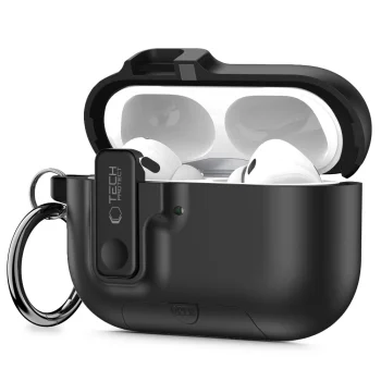 Tech-Protect Slim Hook maciņš austiņām AirPods Pro 3, melns