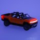 RC Car Model with Remote, Hummer EV (1:16)