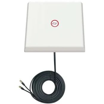 5G / LTE / CBRS 2x2 MIMO paneļa antena, 1.7–3.8 GHz, 2x 21 dBi, SMA-M, 15 m