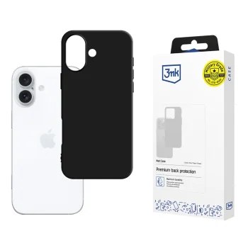 3mk Matt Case iPhone 16 Plus vāciņš, melns
