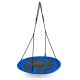 ECOTOYS bērnu dārza ligzdas šūpoles 100 cm 150 kg, zilas