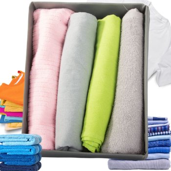 Universāls organaizers apakšveļai un drēbēm atvilktnei, pelēks