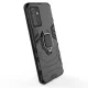 Vāciņš Samsung Galaxy A72 4G Ring Armor ar statīvu, melns