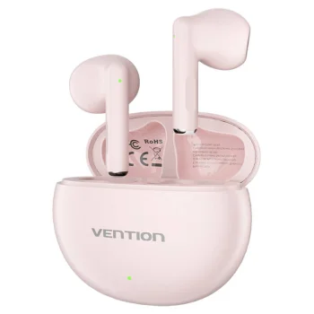 Bezvadu austiņas, Vention, NBKP0, Austiņas Elf E06 (rozā) | Wireless earphones, Earbuds (pink)
