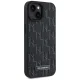Apple iPhone 15 6.1\'\' Karl Lagerfeld Leather Monogram Metal Logo Cover Case, Black