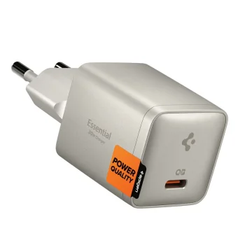 Сетевое зарядное устройство Spigen Essential EE301EU 30W (1 порт), Титановый