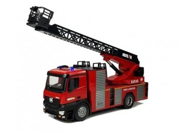 HUINA 2,4 GHz tālvadības ugunsdzēsības rotaļu automašīna (1:14 modelis) | HUINA 2.4GHz Remote Control Fire Fighting Toy Car (1:14 Model)