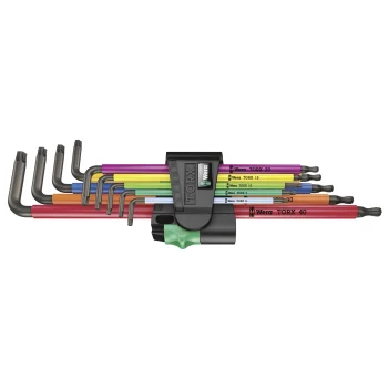Wera 967/9 TX XL Multicolour 1 L-Key Set, 9 Pieces