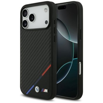 BMW M Carbon Tricolor Line MagSafe Phone Case Cover iPhone 17 Pro Max - Black