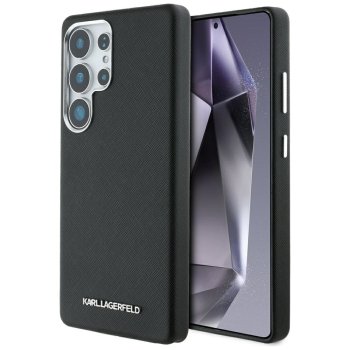 Karl Lagerfeld Saffiano MagSafe vāciņš Samsung Galaxy S25 Ultra, Melns