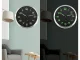Fluorescent Wall Clock with Silent Mechanism 25cm Black