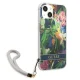 Чехол Guess Flower Strap для iPhone 13 mini, Синий