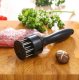 Meat Tenderizer with 16 Stainless Steel Needles, Black