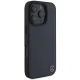 Mercedes iPhone 16 Pro Max Case Wood Imitation Leather MagSafe, Navy Blue