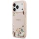 Guess Grained Flowers Classic Logo MagSafe vāciņš iPhone 17 Pro Max — rozā | Phone Case Cover