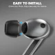 Силиконовые амбушюры Tech-Protect для Samsung Galaxy Buds 3 Pro S/M/L черные