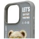 Nimmy Cool&Cute 2.0 Bear vāciņš Apple iPhone 16 Pro Max pelēks