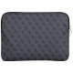 Guess Sleeve 4G rāvējslēdzēja kabatas Triangle Logo 14\" klēpjdatora soma - Melna | Zipper Pocket Laptop Bag Black