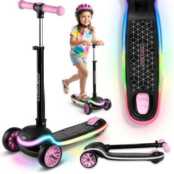 Детский трехколесный балансировочный самокат LED Ricokids Leddi,...