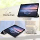 Samsung Galaxy Tab S4 10.5\" (T830/T835) Trifold Stand PU Leather Hard Protective Cover Case, Black | Чехол...