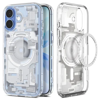 Чехол Spigen для iPhone 17 Ultra Hybrid Mag Zero One, белый