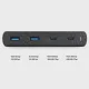 HUB Uniq Surge LITHOS Collective 90W 2xUSB-A QC 3.0 / 2xUSB-C PD 3.0 - black