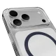 Puro iPhone 17 Pro Max vāciņš Lite Mag, caurspīdīgs ar zilu gredzenu