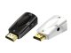 HDMI to VGA adapter with 3.5mm audio mini jack, black