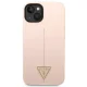 Guess Silicone Triangle vāciņš iPhone 14 Plus rozā krāsā