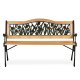 Garden Bench with Backrest 123.5x74x48 cm Gardi Tulip Sofotel
