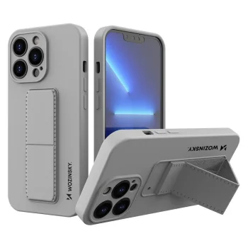 Чехол для iPhone 13 mini Wozinsky Kickstand Case с подставкой, серый