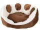 Plush Pet Bed for Dogs and Cats, 60 cm, Brown