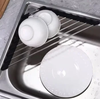 Triangular Drainer Dish Dryer Rack Shelf