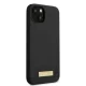 Guess Silicone Logo Plate MagSafe vāciņš iPhone 13 mini - melns