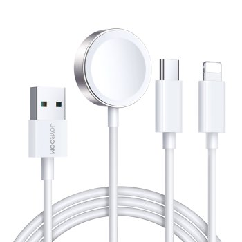Joyroom S-IW008 3‑в‑1 магнитный кабель-зарядка USB‑A – Lightning/USB‑C 1,2 м –...