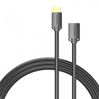 HDMI-A vīrietis uz sieviete 4K HD PVC kabelis 1,5 m Vention AHCBG (melns) | Male to Female Cable 1.5m (Black)