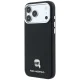 Karl Lagerfeld Grained Karl Head Metal MagSafe vāciņš iPhone 18 Pro Max / 17 Pro Max, melns