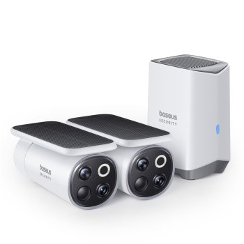 Уличная камера видеонаблюдения Baseus Security S1 Pro 3K Kit, белая