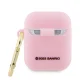 Hello Kitty чехол для AirPods 1 / 2 Silicone 3D Kitty Head, розовый