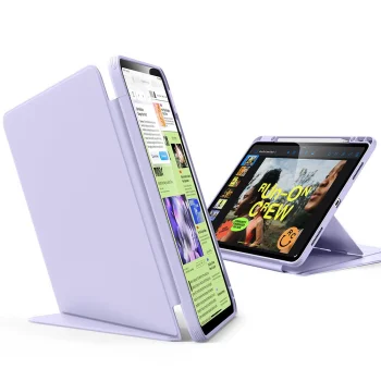 ESR Flip Hybrid atverams vāciņš priekš iPad Air 13" (2024–2026), violets