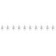 Ruhhy 00024955 LED Christmas String Lights Reindeer, 10 pcs, Warm White