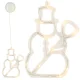 LED Christmas Window Decoration Snowman, 49 cm, 10 LED, with Suction Cup