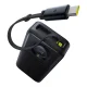 Baseus Free2Pull 20000mAh 65W portatīvais akumulators ar ievilktu USB-C kabeli – Melns | Power Bank With Retractable...