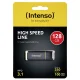 USB-флешка Intenso High Speed Line 128GB USB 3.1, черная/желтая