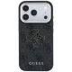 Guess 4G & Big Resin Logo vāciņš priekš iPhone 17 Pro Max / 18 Pro Max, melns