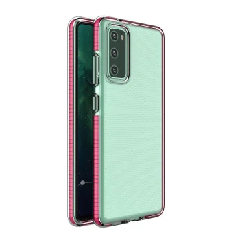 Vāciņš Samsung Galaxy A02s EU Spring Case, 1 mm, tumši rozā